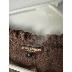 JOHN FASHION Y2k M Brown‎ Knit Sweater Dress Patchwork Forest Fairy Lagen Boho thumbnail 5