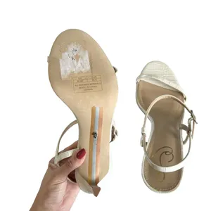 Sam Edelman Women’s Doran White Crocodile Strappy Stiletto Heel Sandals Size 8.5 thumbnail 6