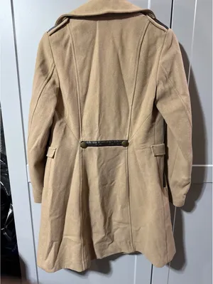 Chic Camel Wool Blend Military Style Coat - Size US 4 thumbnail 6