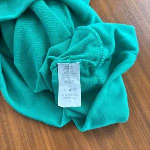 Bella D Faux Wrap Top Large Green Sleeveless Knit Sweater Y2K Siren 90s Romcom thumbnail 5