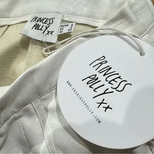 NEW Princess Polly Encore Pants White Faux Leather Women’s 2 thumbnail 5