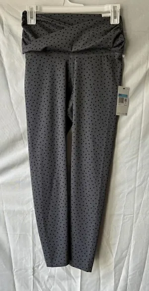 Nike Yoga Grey Polka Dot 7/8 Length High Rise Legging Womens Size Medium thumbnail 1