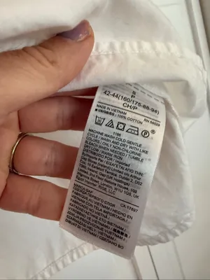 Gap white smocked poplin cotton top size small thumbnail 4
