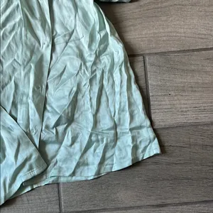 Eberjey Blue Button Down Shirt Relaxed Lightweight thumbnail 7