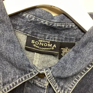 Sonoma snap front Y2K short sleeve denim blouse. Size XL thumbnail 7