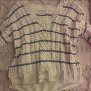 Aeropostale Cream Knit Sweater thumbnail 1