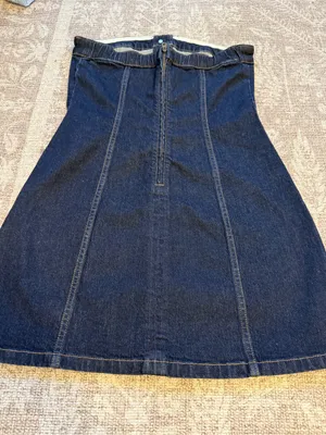 ✨Abercrombie & Fitch Dark Denim Strapless Mini Dress Small✨ thumbnail 7