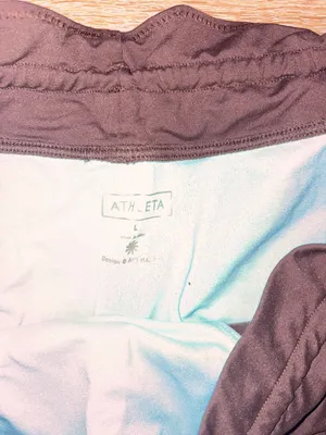 Athleta Brown Elastic Waist Athletic Shorts thumbnail 2