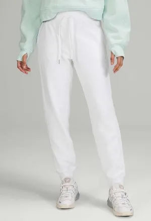 Lululemon Scuba High-Rise French Terry Jogger White Sweatpants Women’s Size 18 thumbnail 1