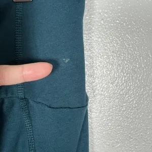 Free Fly All Day Pocket Leggings Womens Large Teal Ankle Solid Athleisure Active thumbnail 5