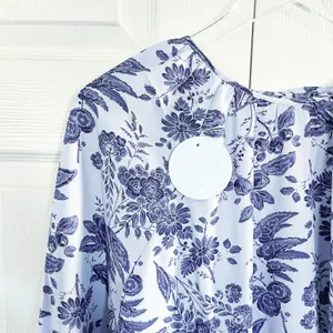 Hill House The Simone Crepe Dress in Lilac Tonal Floral Open Back Dress thumbnail 5
