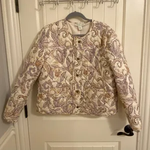 Rachel Zoe paisley quilted jacket size xl thumbnail 1