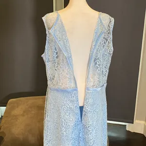 Women’s Blue Floral Lace High Low Cocktail Party Bridesmaid Dress Size XL NEW thumbnail 8