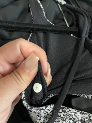 Lululemon Free To Be Zen Bra Power Luxtreme Spray Jacquard White Black Size 6 thumbnail 7