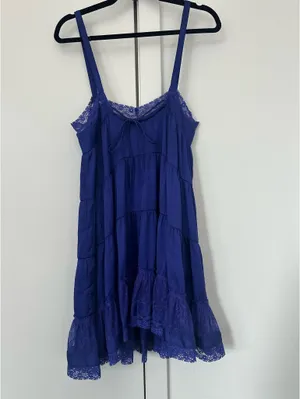 Purple Lace Dress Free People thumbnail 2