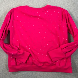 Fantastic Fawn Rhinestone Bedazzled Crewneck Sweatshirt Women's Large Pink thumbnail 8