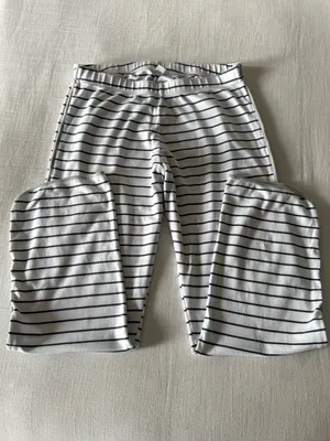 Lake Pima Cotton Stripe Pajama Pants, Medium White thumbnail 5