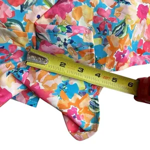 White Fox Women’s Size M Plunge Neck Playsuit Romper Floral Tropical Resort‎ thumbnail 9