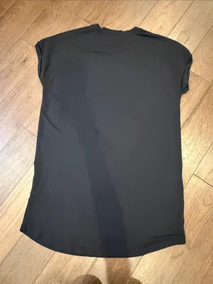 Lou & Grey Black Short-Sleeve Pocket T-Shirt Dress Size Large - C66-025 thumbnail 6