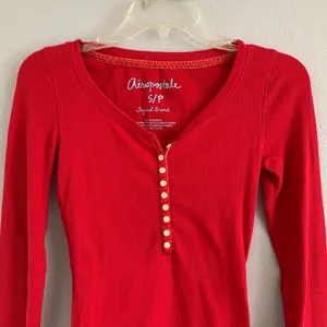 Aeropostale Red Ribbed Top thumbnail 2