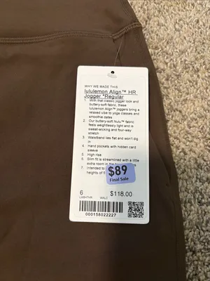 Lululemon Align HR Joggers *Regular size 6 NWT thumbnail 3