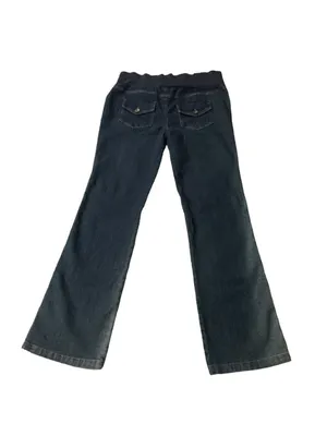 Oh Mamma Maternity Jeans Womens M Bootcut Stretch Denim Used Faded thumbnail 2