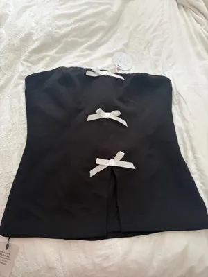 Revolve Black Strapless Top thumbnail 2