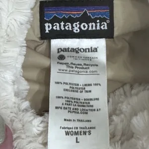 Patagonia Pelage Faux Fur Fleece Full Zip Cream Jacket Women's Size Large‎ thumbnail 9