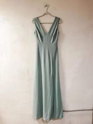 NEW Birdy Grey Shamin Maxi Bridesmaid Dress in Sage Green Medium thumbnail 2