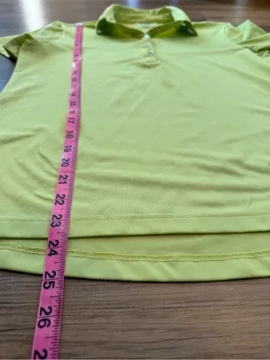 Greg Norman Collection Lime Short-Sleeve Button Down Women’s Polo size M thumbnail 5