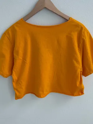 Cal Golden Bears off the shoulder cropped tee thumbnail 8