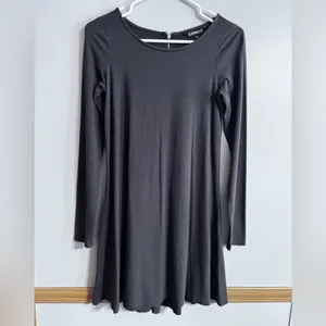 Express Gray Long Sleeve Dress Size Small‎ thumbnail 5