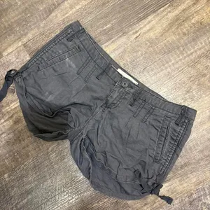 Y2K Abercrombie & Fitch Charcoal Tie Side‎ Utility Shorts Size 14 thumbnail 1
