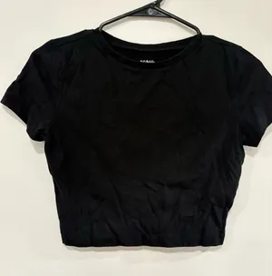 Wild Fable Black Crop Top thumbnail 1