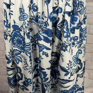 Blue and White Large Floral Halter Maxi Dress thumbnail 8