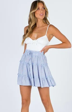 Princess Polly NWT blue Skirt thumbnail 1