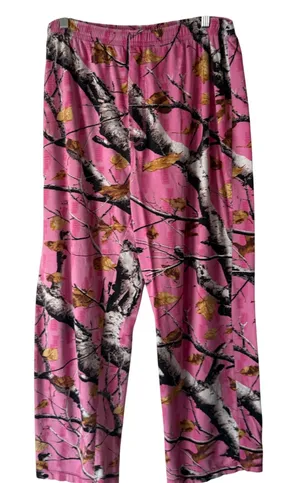 Legendary Y2k Deer Gear Pink Camo Pajama Pants Lounge Sleepwear‎ Women's XL thumbnail 1