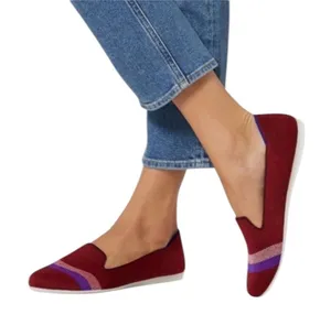 Rothy's Garnet Reflective Stripe Loafer Limited Edition Size 9.5‎ thumbnail 1