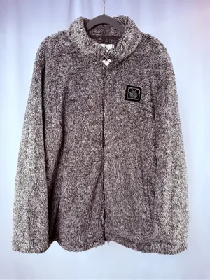 Disney Parks Full Zip Plush Fleece Jacket in Gray White‎ Size 3X thumbnail 2