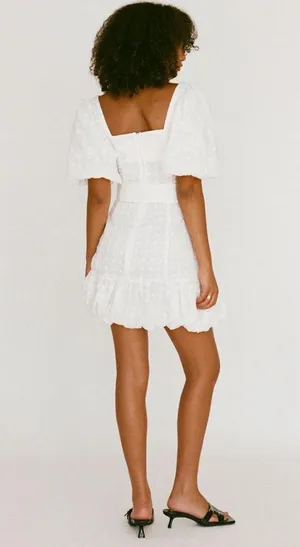Sabo Skirt White July Dress size small 4 bride wedding bachelorette thumbnail 4