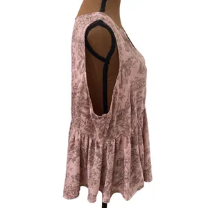 Torrid floral print peplum Georgette midi tank size 1X thumbnail 5