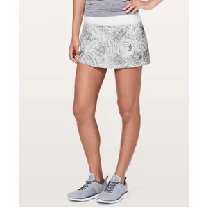 Lululemon Pace Rival‎ Skirt (Regular) *No PanelsMini Twine White Multi / White thumbnail 4