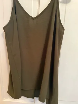Olive Tank with Button Detail thumbnail 2