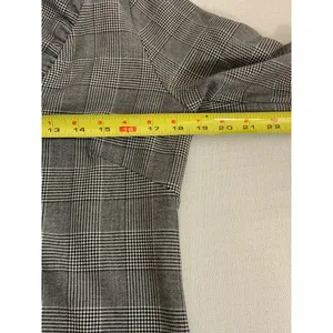 Gretchen Scott Ruff Neck Wall Street plaid‎ dress size small thumbnail 8