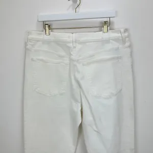Madewell 90s Straight Crop Jean Tile White High Rise Raw Hem Classic US 33 NWT thumbnail 13