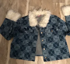 Dolls kill Bratz denim & faux fur jacket thumbnail 4