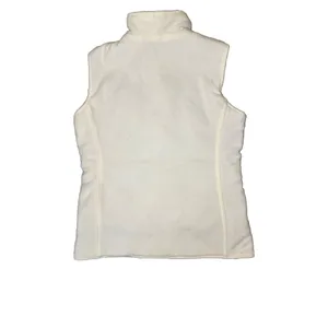 Izod Puffer Vest Reversible Zip Up‎ Fleece Lightweight Grayish White Vest Sz S thumbnail 7
