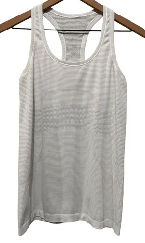 Lululemon Swiftly Tech Racerback Tank Top Womens Sz 8 White Athletic Gym Workout thumbnail 1
