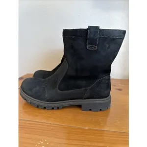 b.o.c Women's Black Suede Fleece‎ Lined Booties Size-9.5 thumbnail 2