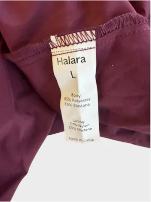Size L Halara RacerPocket High Low Flowy Midi Quick Dry Casual Dress Amaranth thumbnail 5